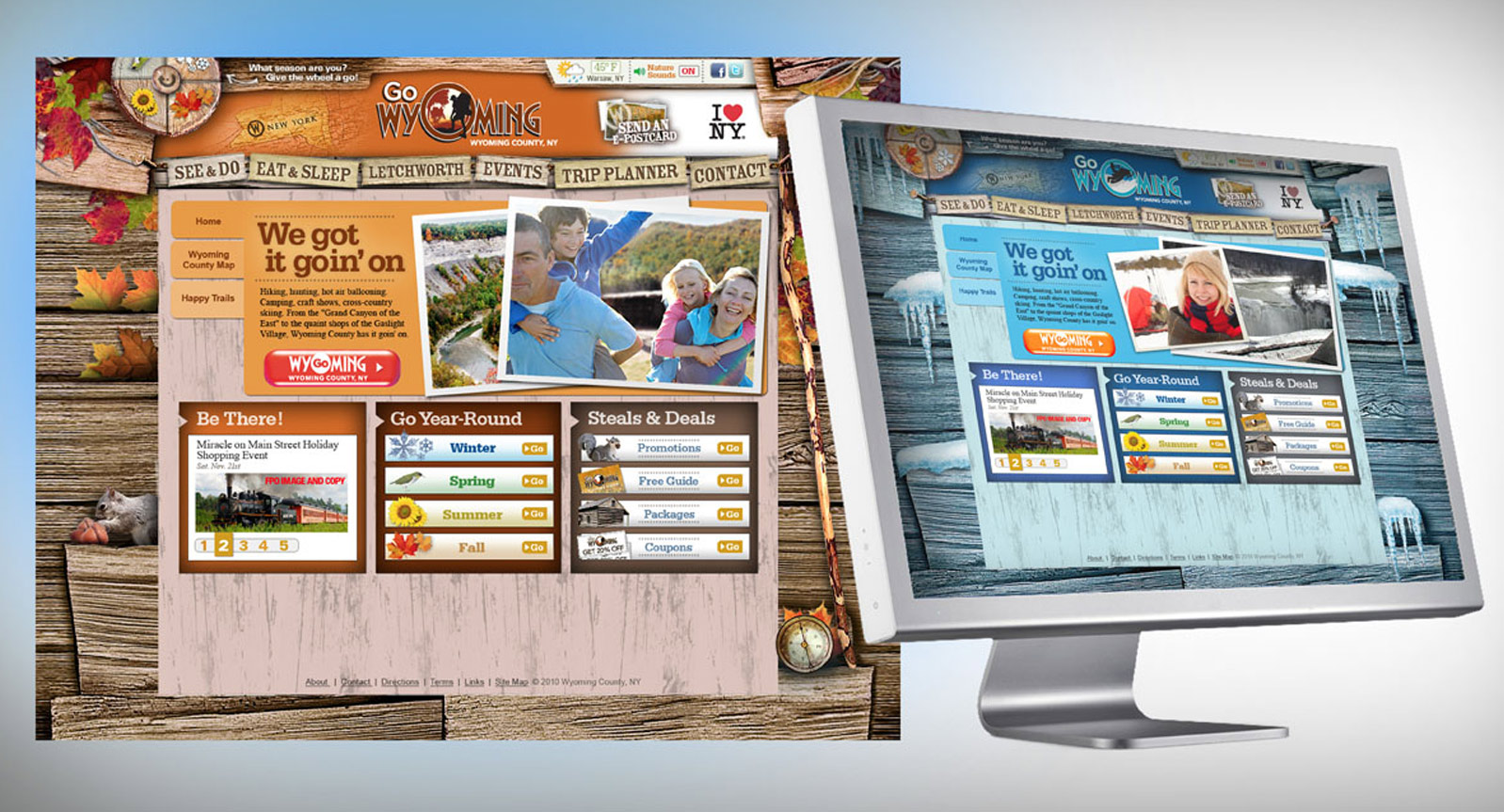 All Seasons Travel Tourism NY Website Design Presentation