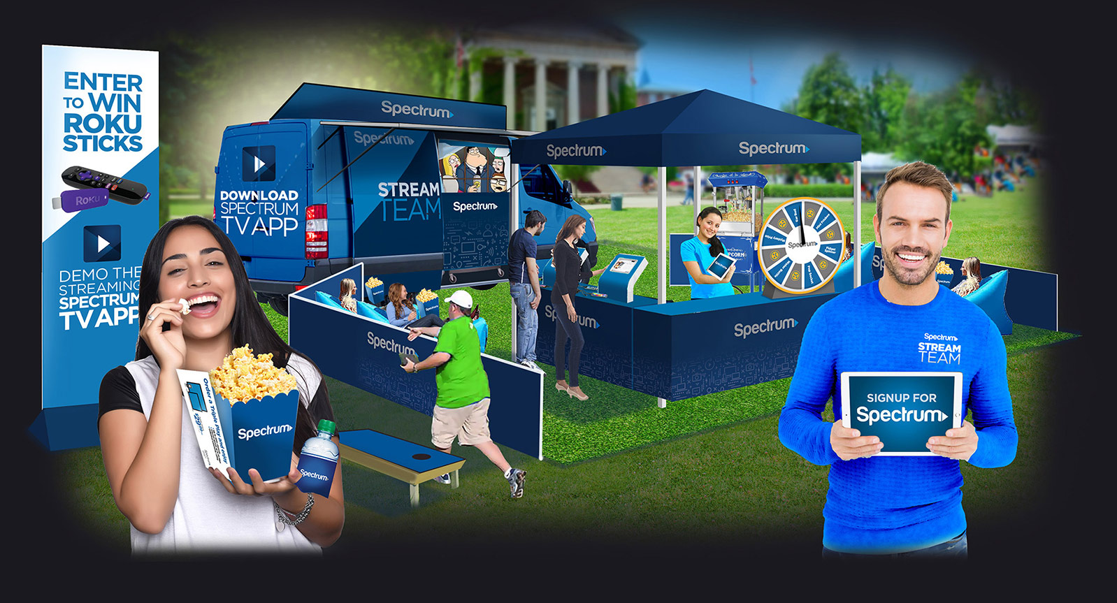 College Event Marketing for Cable Signups