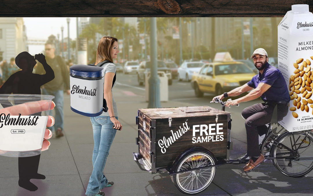 Guerrilla Marketing Sampling Team and Trike