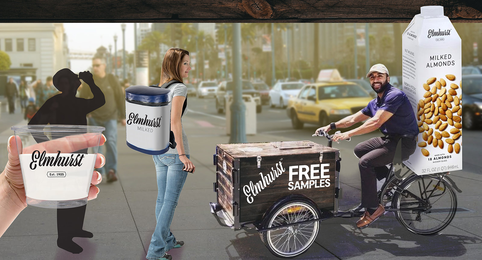 Guerrilla Marketing Sampling Team and Trike