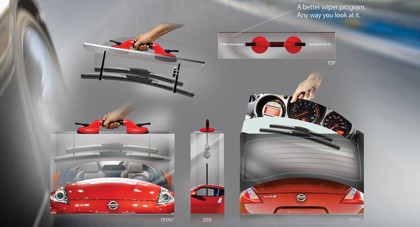 Acrylic Direct Mailer for Wiper Blade Company