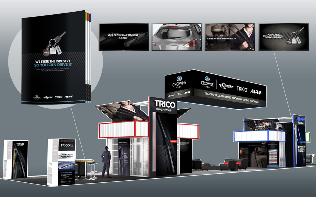 Automotive Tradeshow Family of Brands Branding