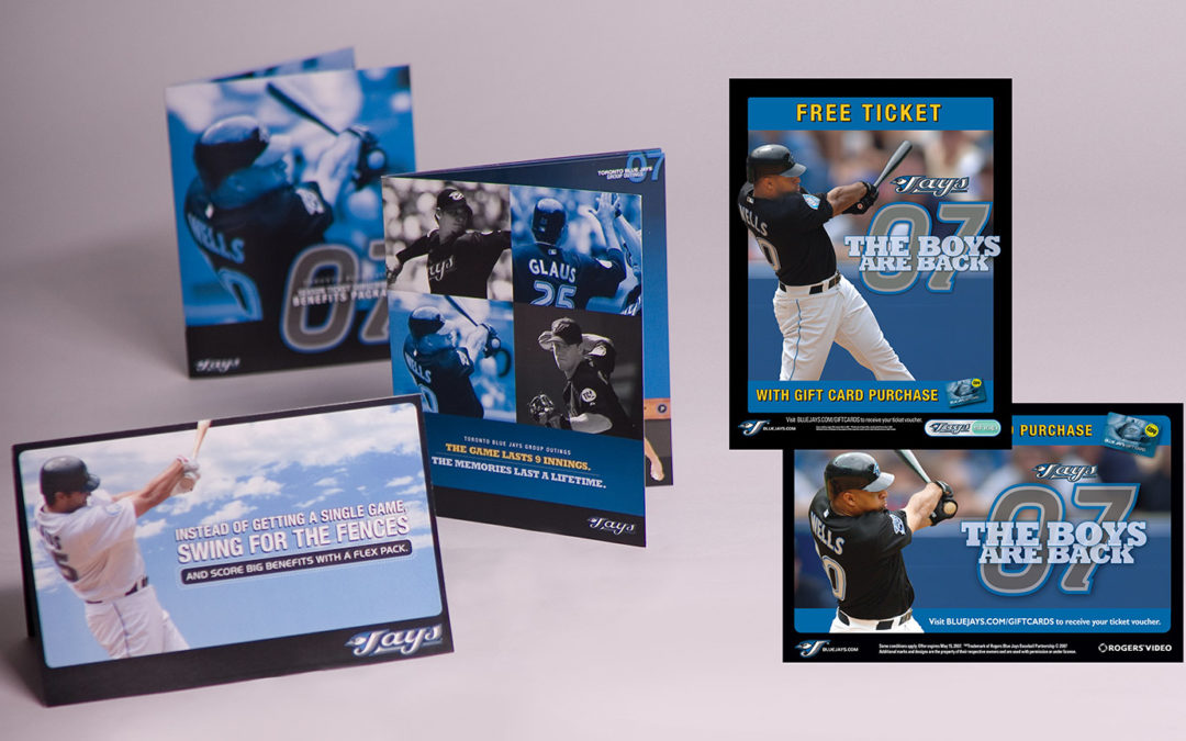 Baseball Campaign Ticket Sales Direct Mailer Brochures