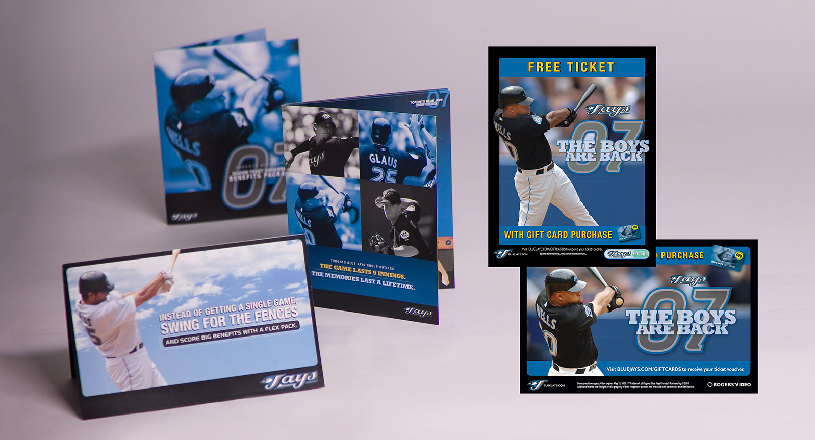 Baseball Campaign Ticket Sales Direct Mailer Brochures