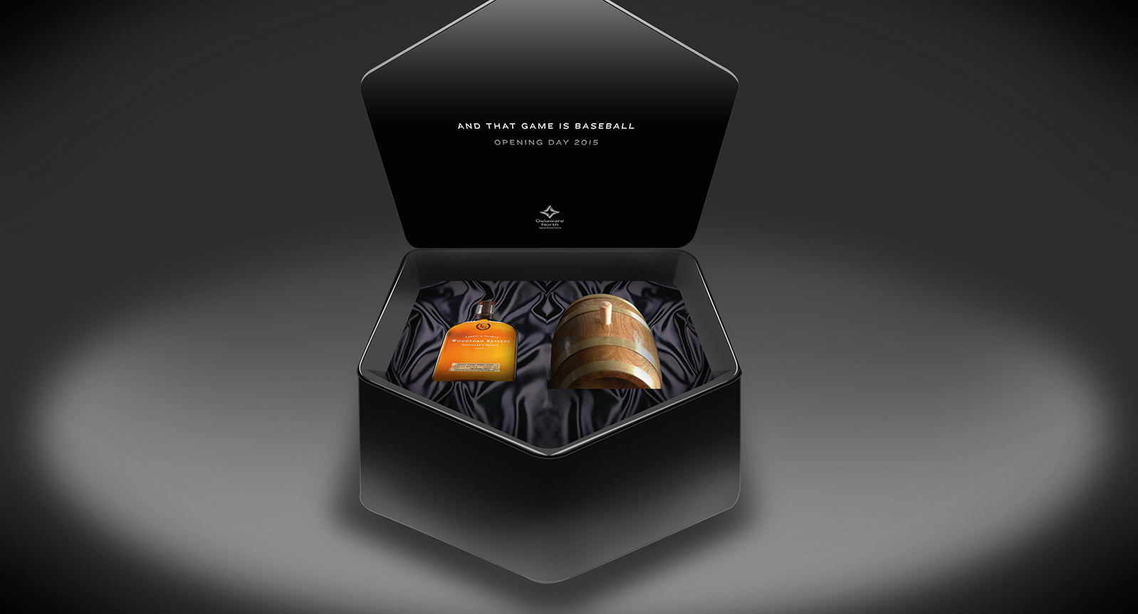 Baseball Homeplate Packaging Blackout Design for Bourbon Barrel