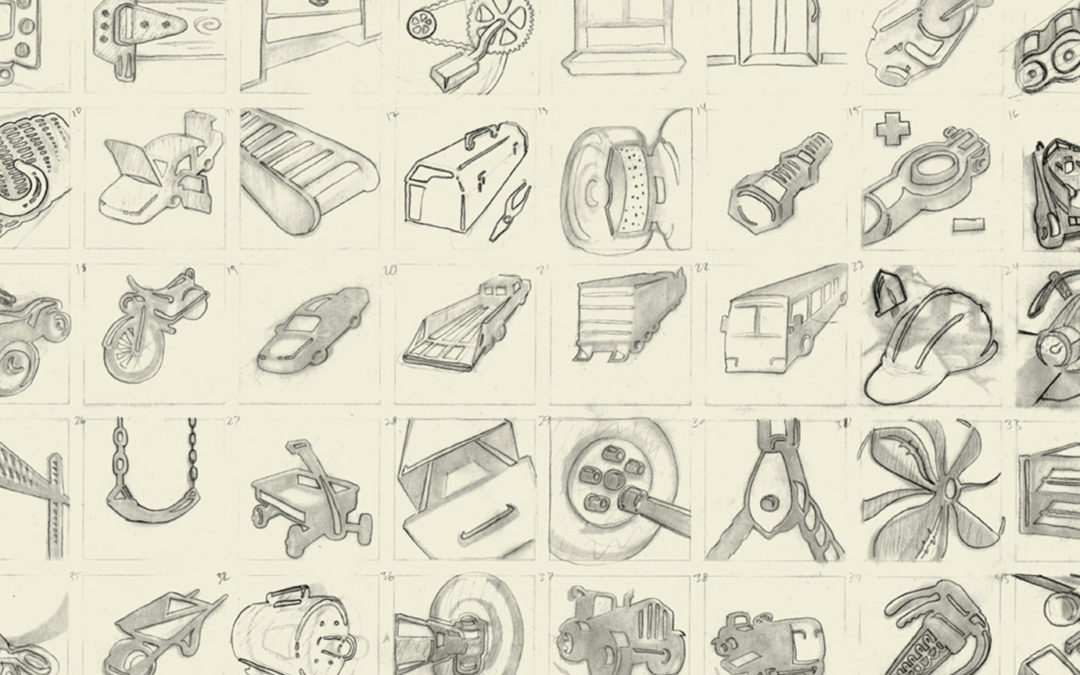 Icon System Sketch Drawings