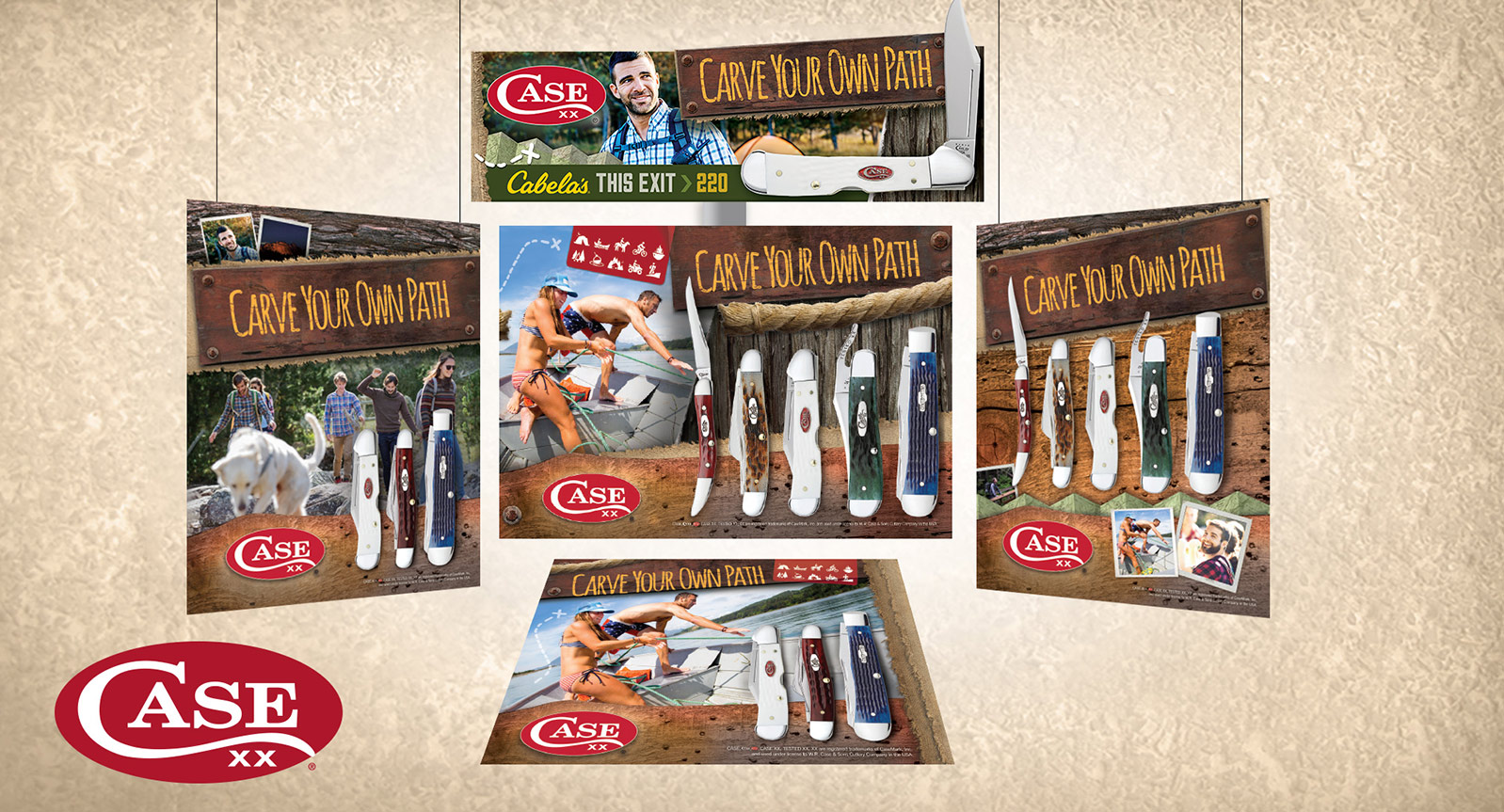 In-Store Knive Brand Display for Cabelas and Bass Pro-Shops