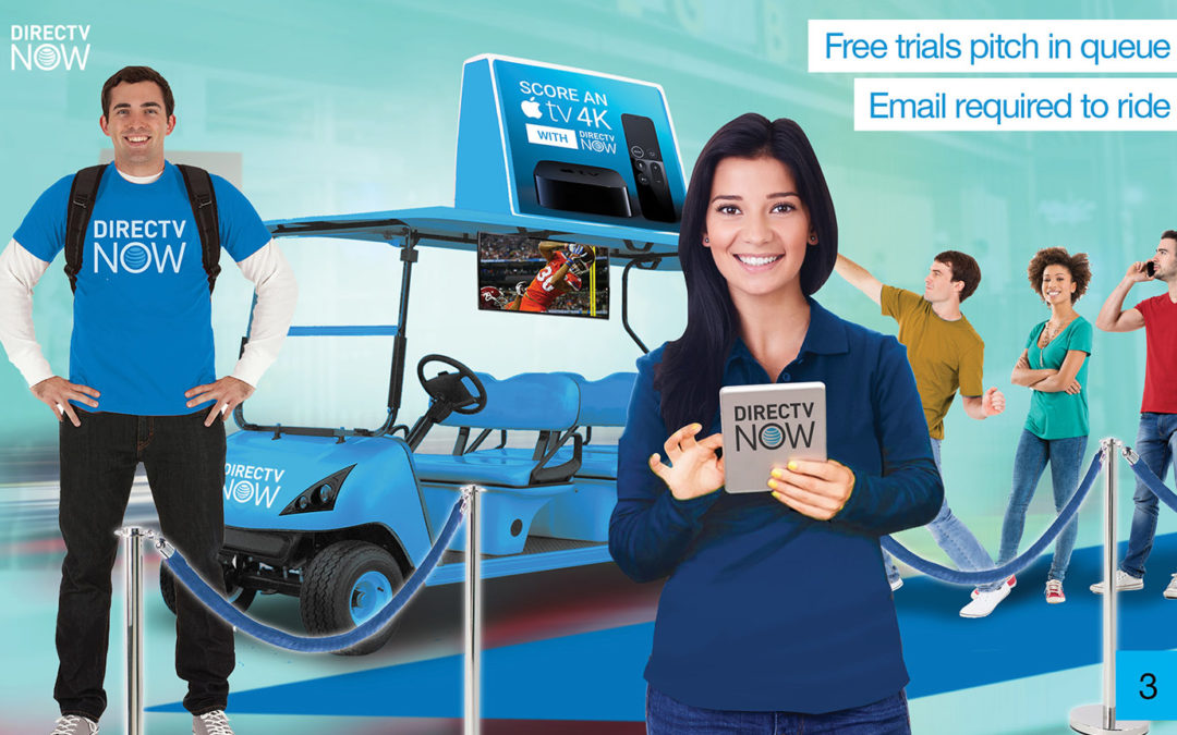 Mobile Marketing Signup for Free Trial Golf Cart