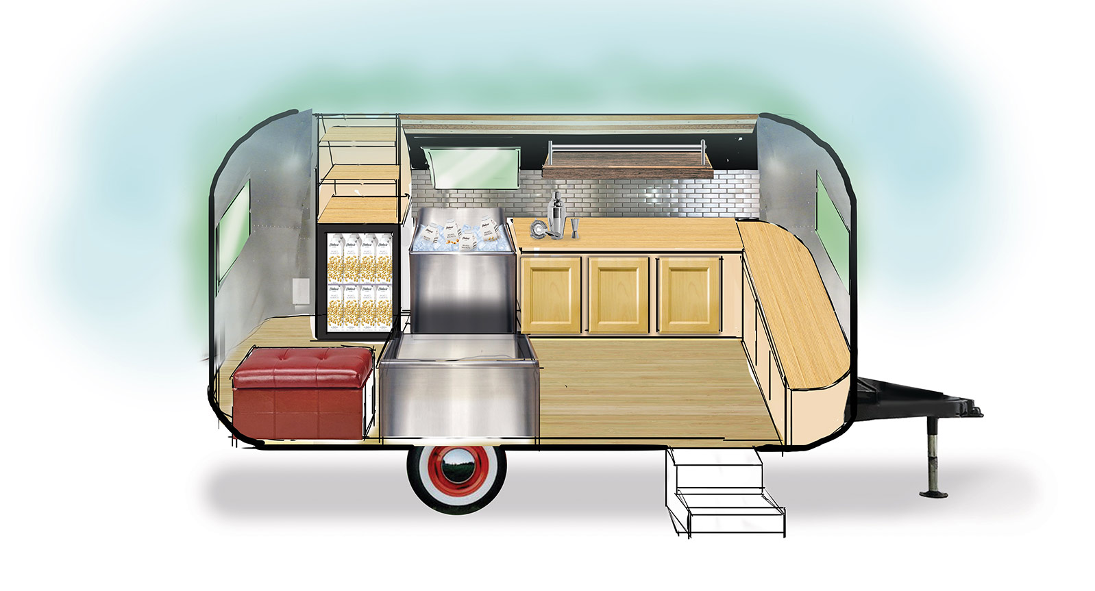 Trailer Design Plan Rendering