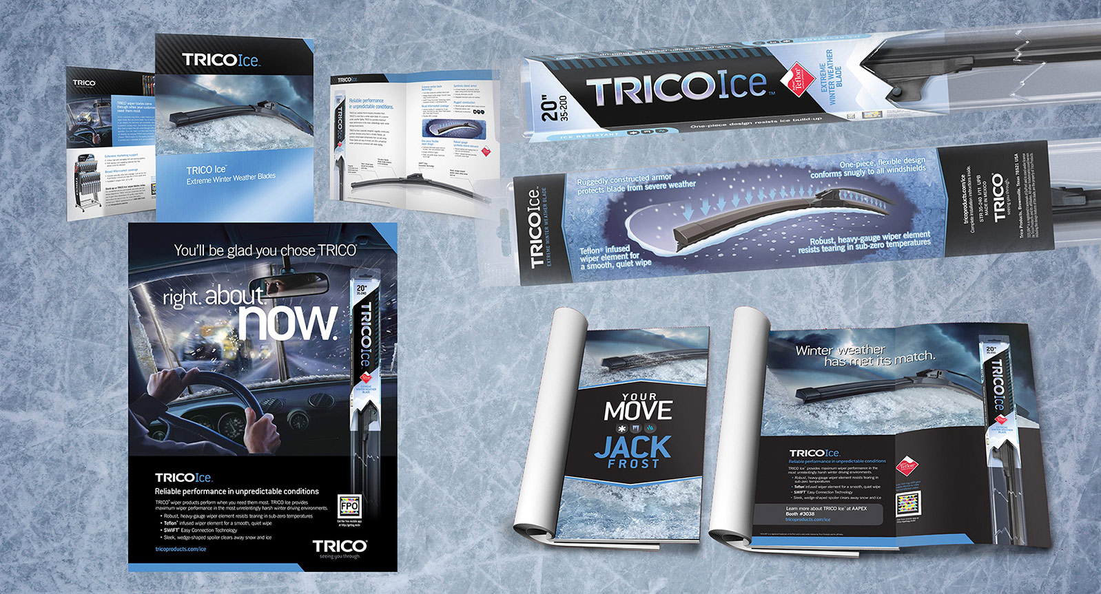 Winter Wiper Blade Branding Design