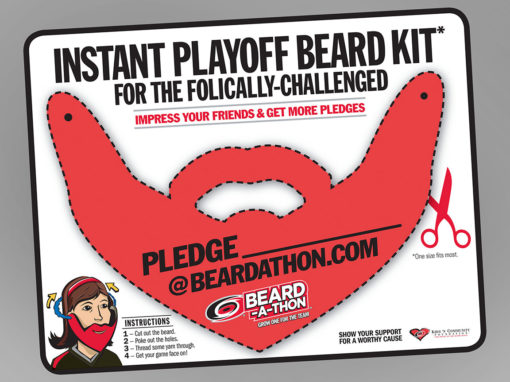 Hockey Beardathon Beard Cutout Kit