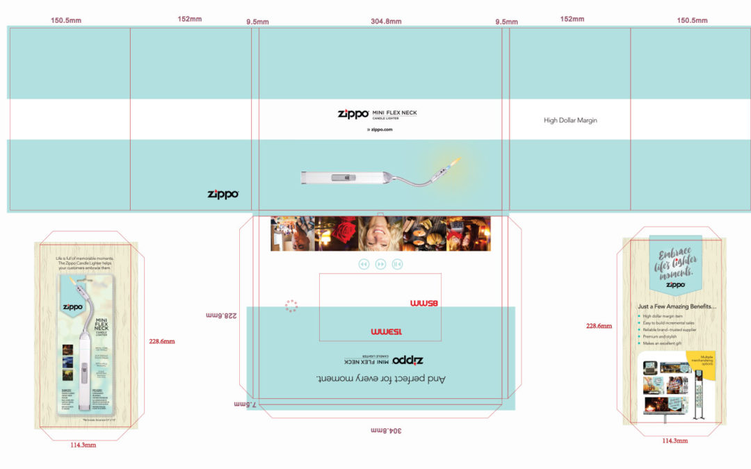 Sales Kit Corrugated Folder Artwork for New Lighter Product