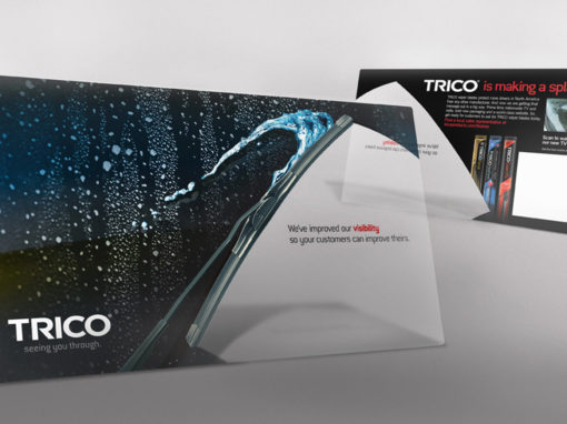 Transparent Direct Mail Postcard Design for Wiper Blade Company