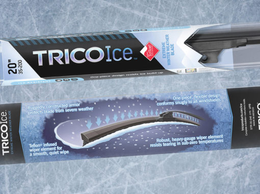 Winter Wiper Blade Packaging Graphic Design