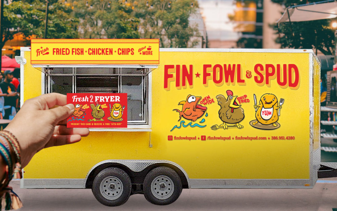 Food Truck Trailer Character Design