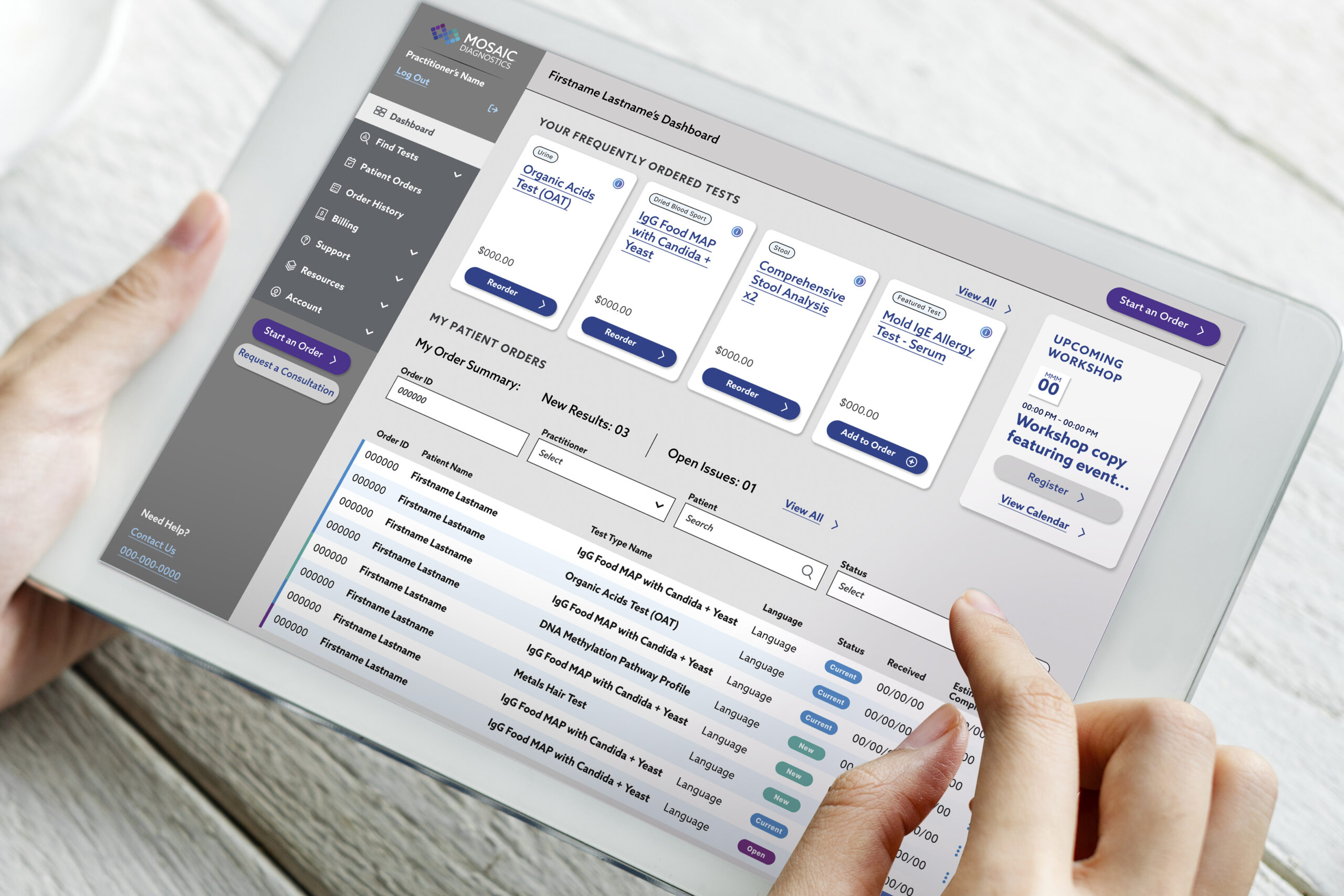 Health Tech Portal Design